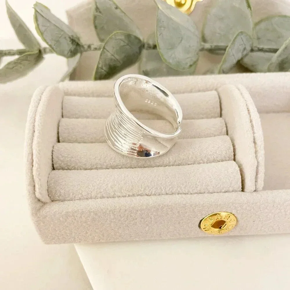 925 Sterling Silver Chunky Ring Thick Ring Silver Statement Ring Bold Ring